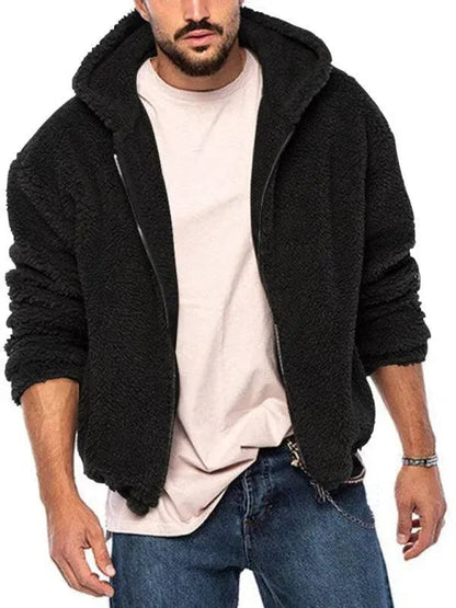 Herren Winterjacke Doppelkapuzen Warm Isoliert - IdealeKleiden