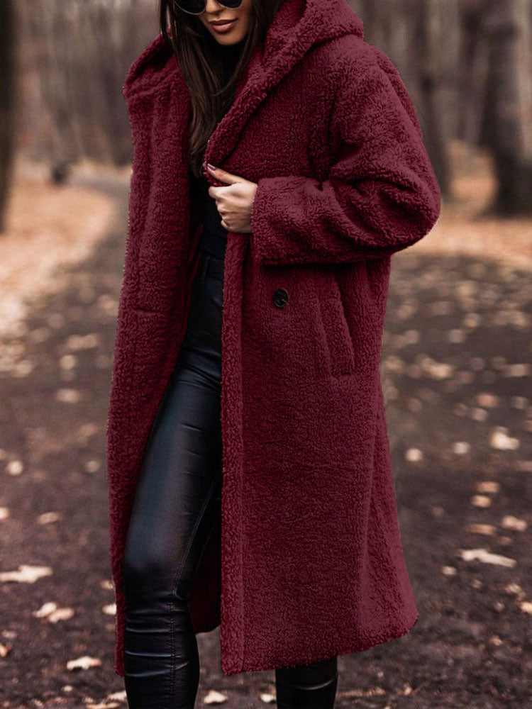 Weiche Teddy-Jacke Damen