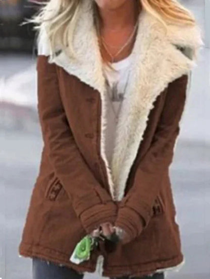 Warmes Winterkleid Thermojacke Damen