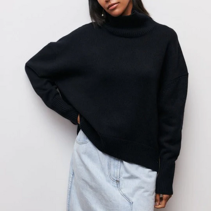 Weiche Winterpullover Oversized Rollkragen