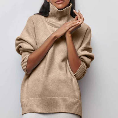 Weiche Winterpullover Oversized Rollkragen