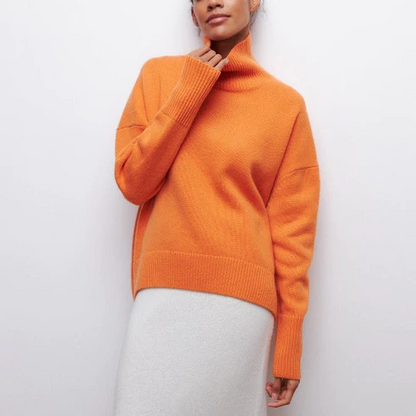 Weiche Winterpullover Oversized Rollkragen
