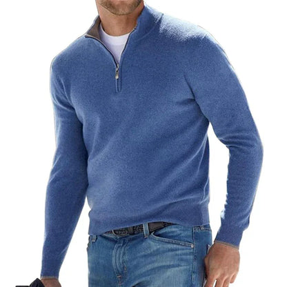 Herren Pullover Reißverschluss Modern Sportlich - IdealeKleiden