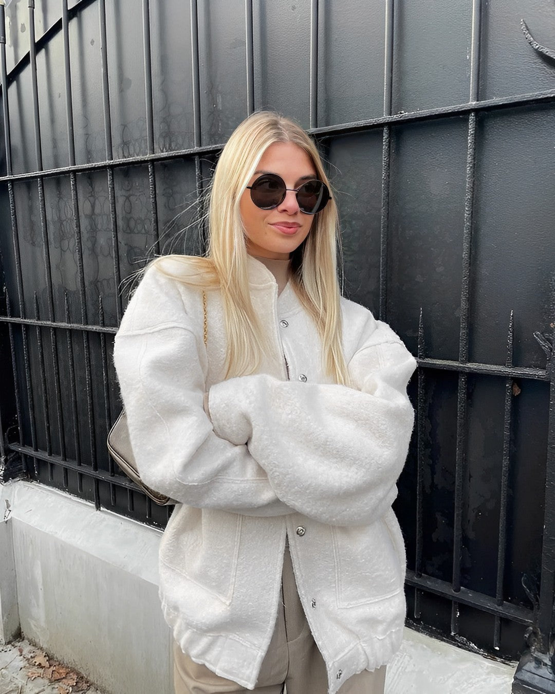 Große Bomberjacke Oversized Fleece Softshell