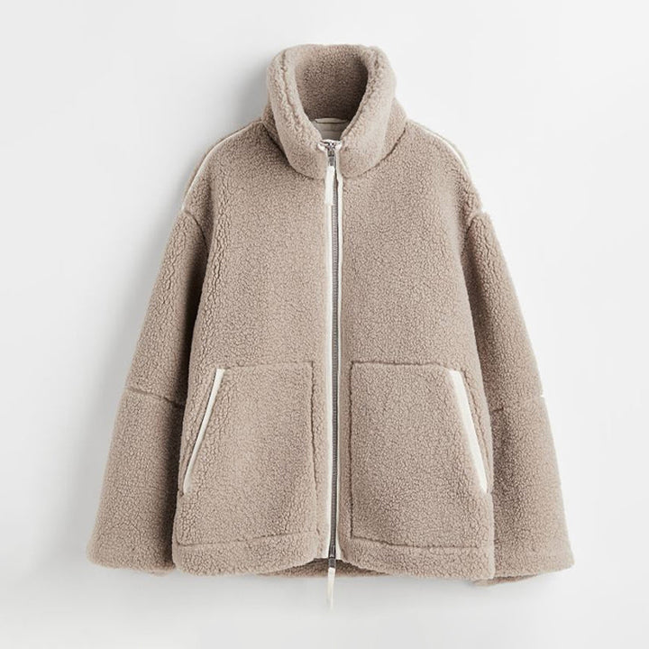 Weiche Sherpa-Jacke Oversized Warm