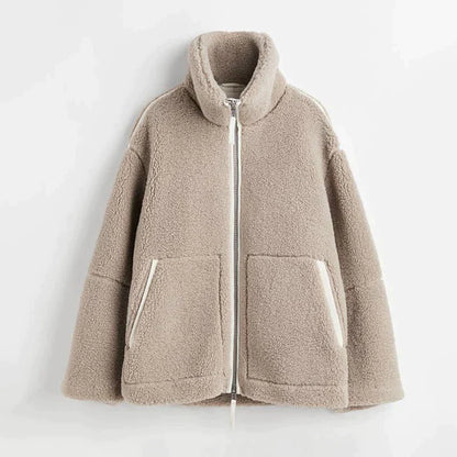 Weiche Damenjacke Lammwolle Winter