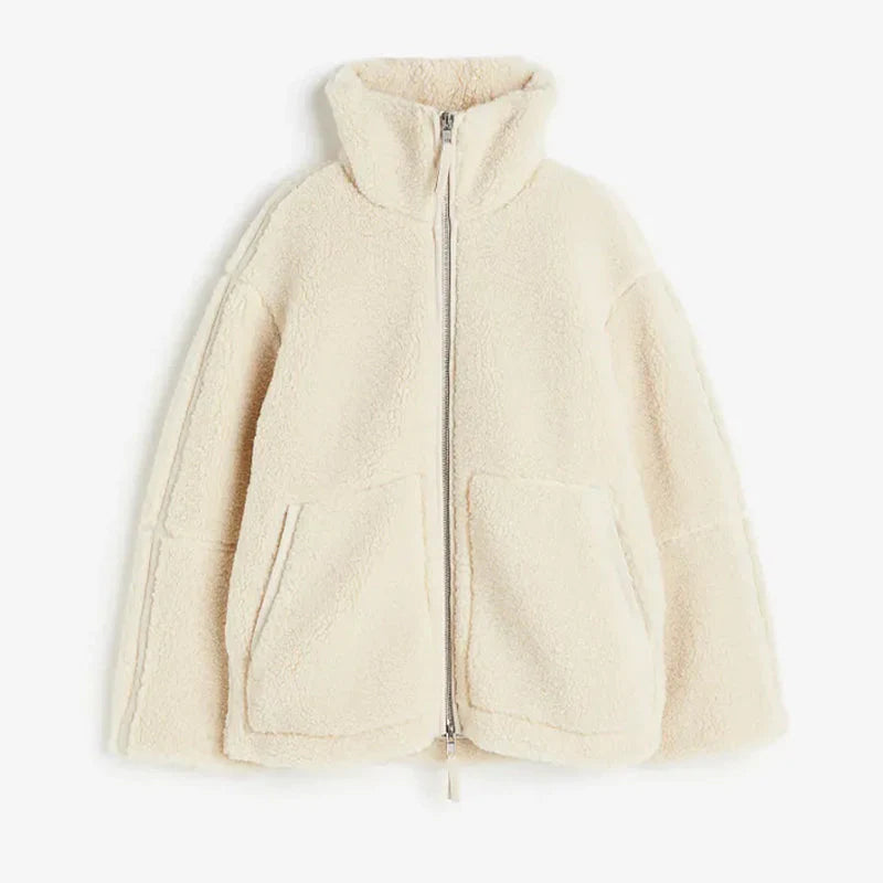 Teddyjacke Damen Warm Plüsch - IdealeKleiden