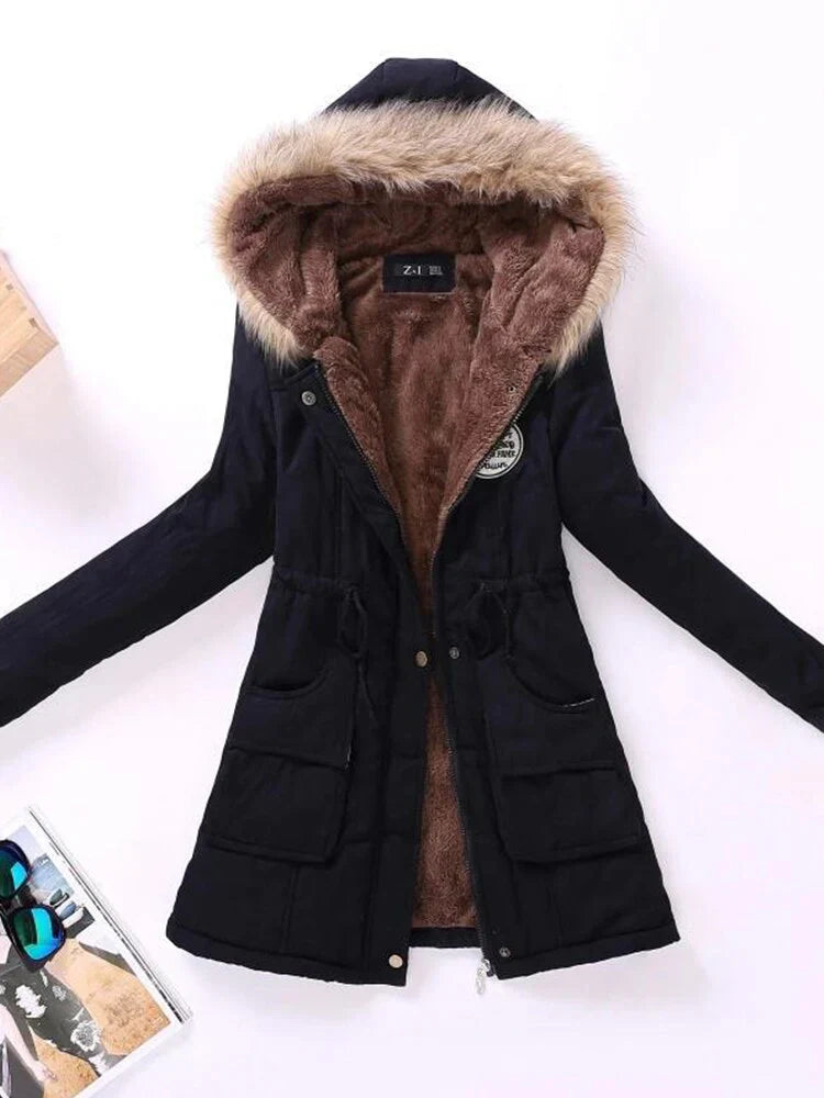 Weiche Fleecejacke Damen Warm Kuschelig