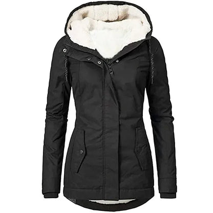 Warme Winterjacke Damen Gefüttert