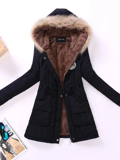 Winter Parka Jacke Warm Pelzkapuze