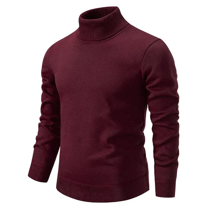 Lucciano - Rollkragen Pullover Herren Modern Style
