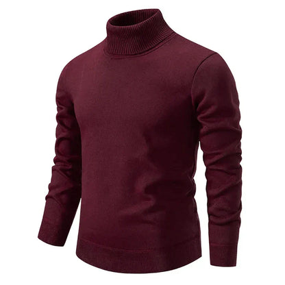 Lucciano - Rollkragen Pullover Herren Modern Style