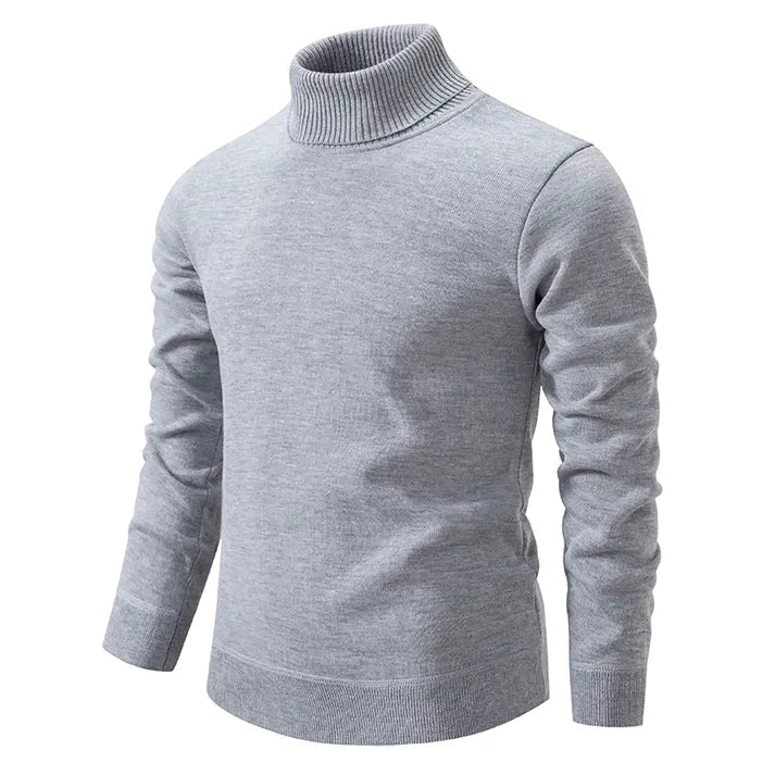 Lucciano - Rollkragen Pullover Herren Modern Style