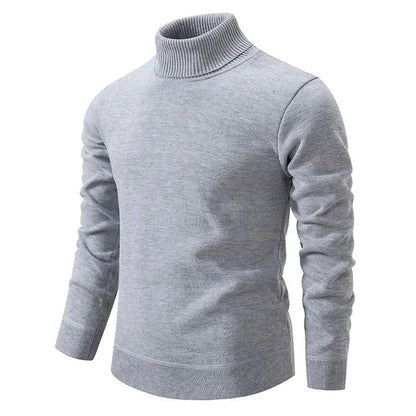 Lucciano - Rollkragen Pullover Herren Modern Style