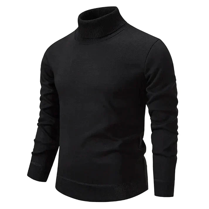 Lucciano - Rollkragen Pullover Herren Modern Style