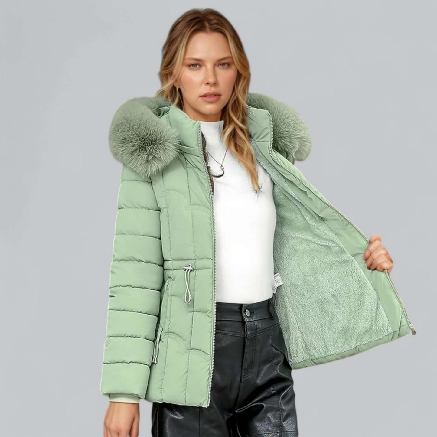 Frauen Parka Mantel Warm Isoliert Kapuze