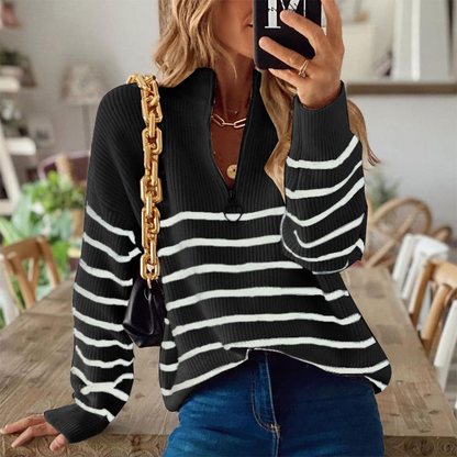 Stylishes Sweatshirt Streifen Design