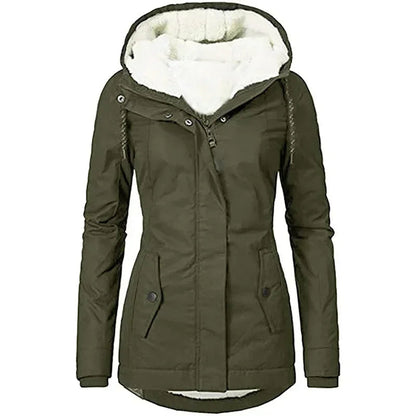 Warme Winterjacke Damen Gefüttert