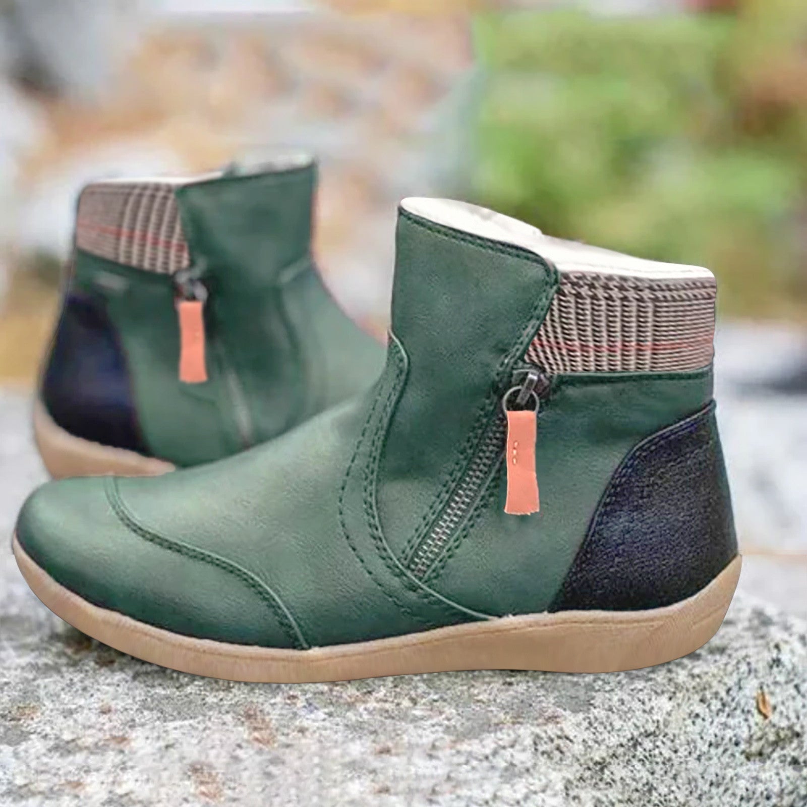 Bequeme Lederstiefel Orthopädisch Komfort - IdealeKleiden
