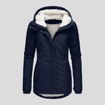 Warme Winterjacke Damen Gefüttert