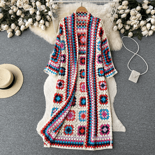 Langer Cardigan Damen Frühjahr Trendy Stil - IdealeKleiden