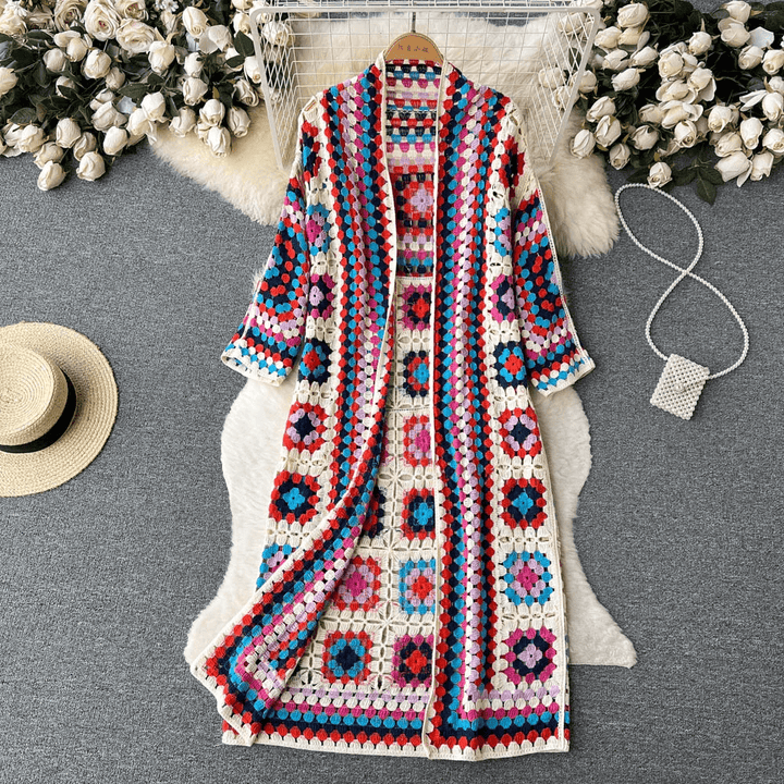 Langer Cardigan Damen Frühjahr Trendy Stil - IdealeKleiden