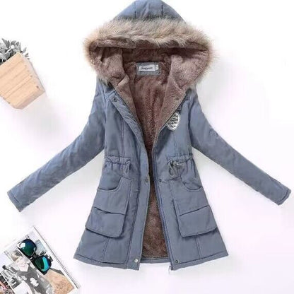 Winter Parka Jacke Warm Pelzkapuze