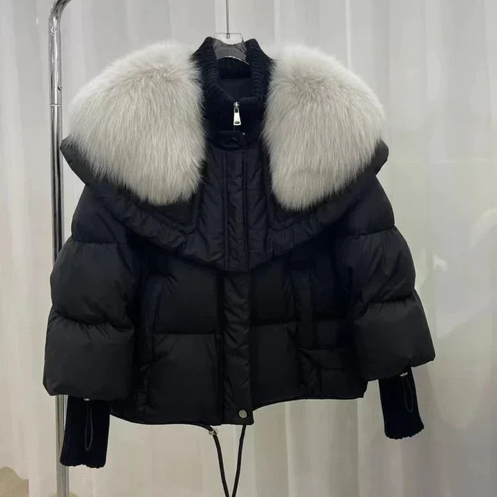 Wattierte Daunenjacke Damen Warm Isoliert