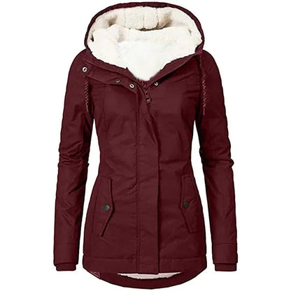 Warme Winterjacke Damen Gefüttert