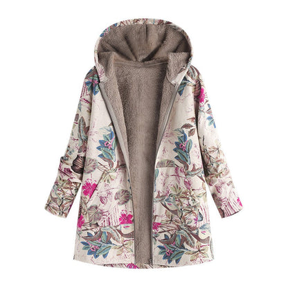 Frauen Vintage-Jackett Gemüsstert Retro-Style