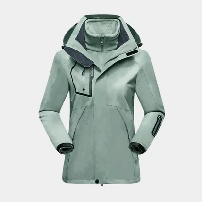 Wasserabweisende Outdoor-Jacke 2-in-1 Fleece Innenfutter