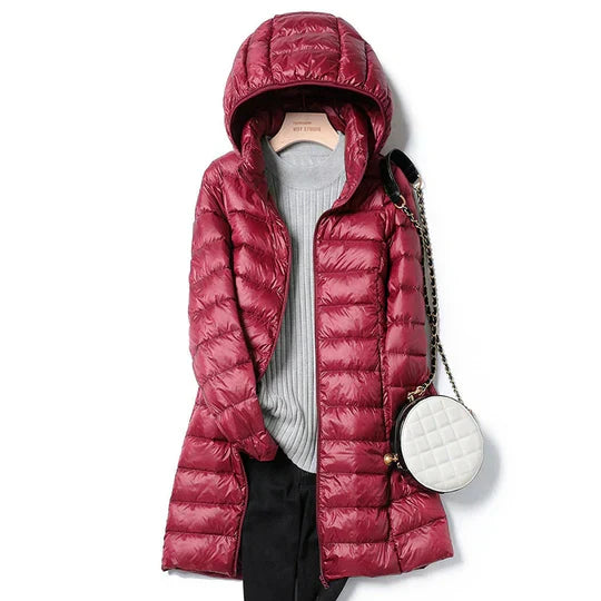Leichtjacke Winter Ultraleicht Kapuze - IdealeKleiden