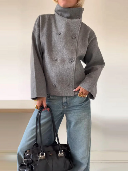 Damen Winterparka Oversized mit Knöpfen