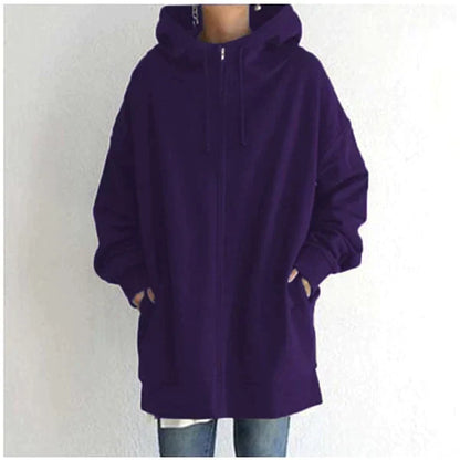 Damen Kapuzenpullover Warm Fleece Herbst Winter