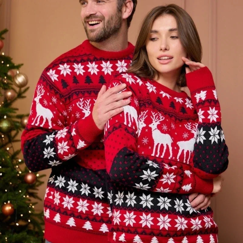 Weihnachts-Pullover Unisex Baumwolle Festlich