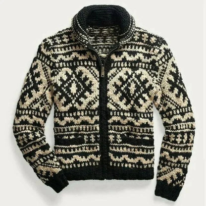 Gemütlicher Strickpullover Männer Vintage Style Wärme - IdealeKleiden