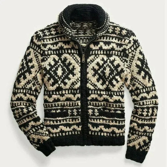 Gemütlicher Strickpullover Männer Vintage Style Wärme - IdealeKleiden