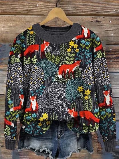 Herbstliche Pullover Weinlese Look