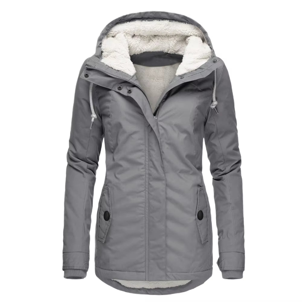 Warme Winterjacke Damen Gefüttert
