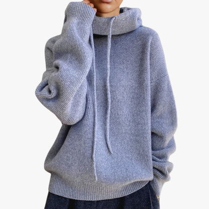 Weite Strickpullover Warm Bequem Hochkragen