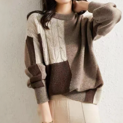 Weicher Damen Pullover Langarm Rundhals