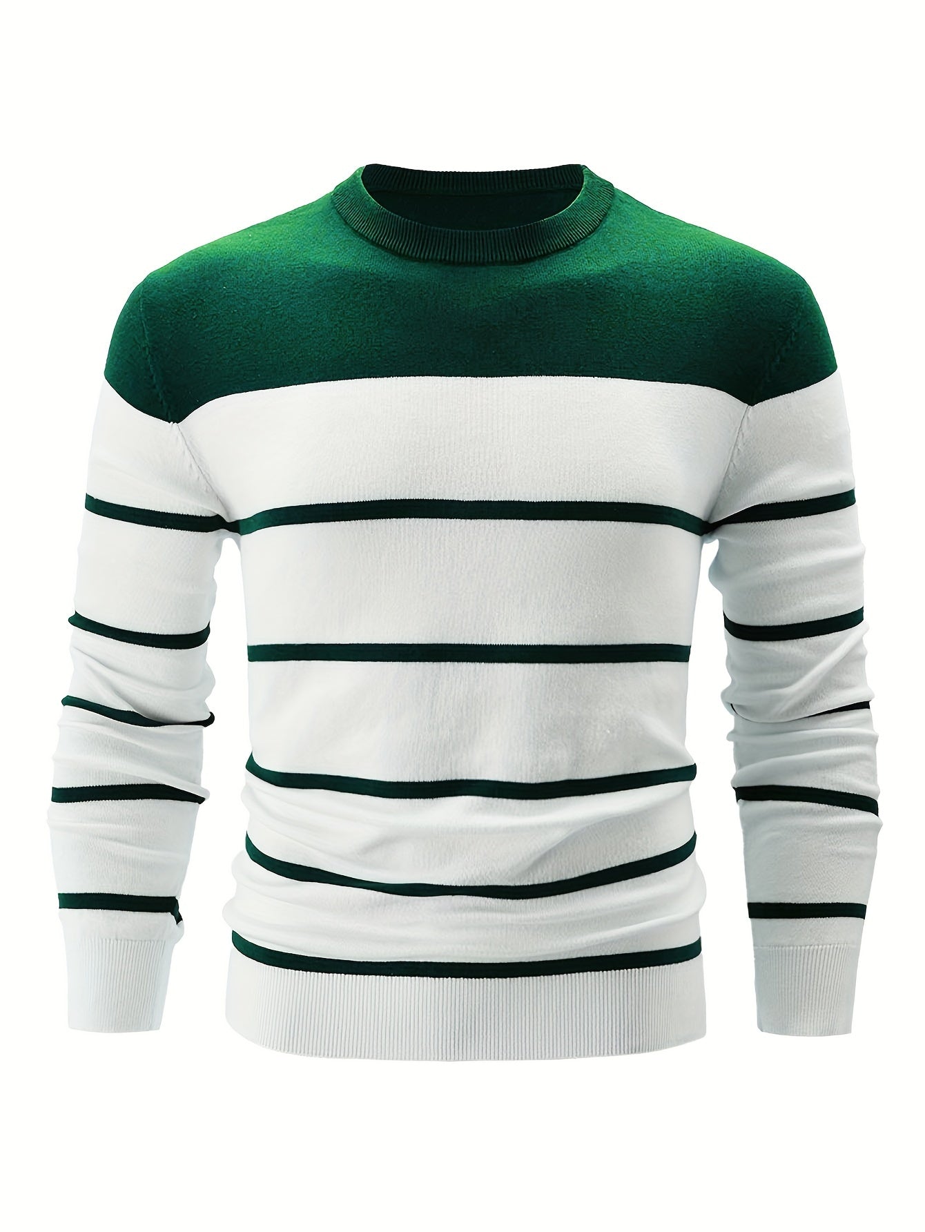 Streifiger Pullover Baumwolle Elegante Optik