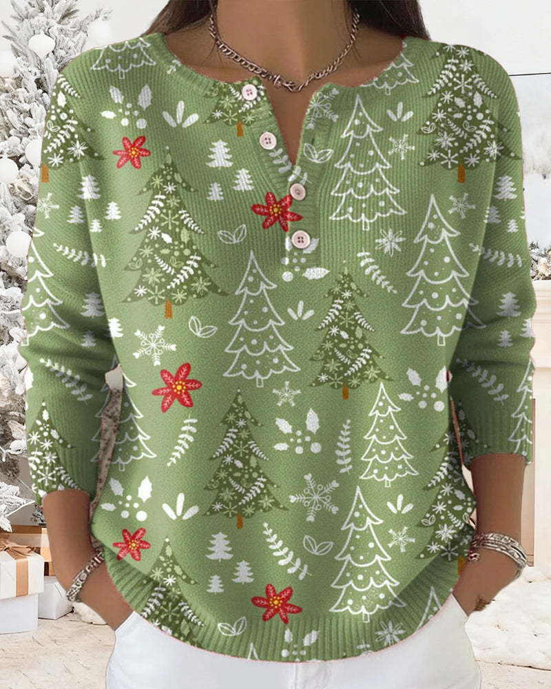 Weihnachtsbaum Muster Kleid Elegant - IdealeKleiden
