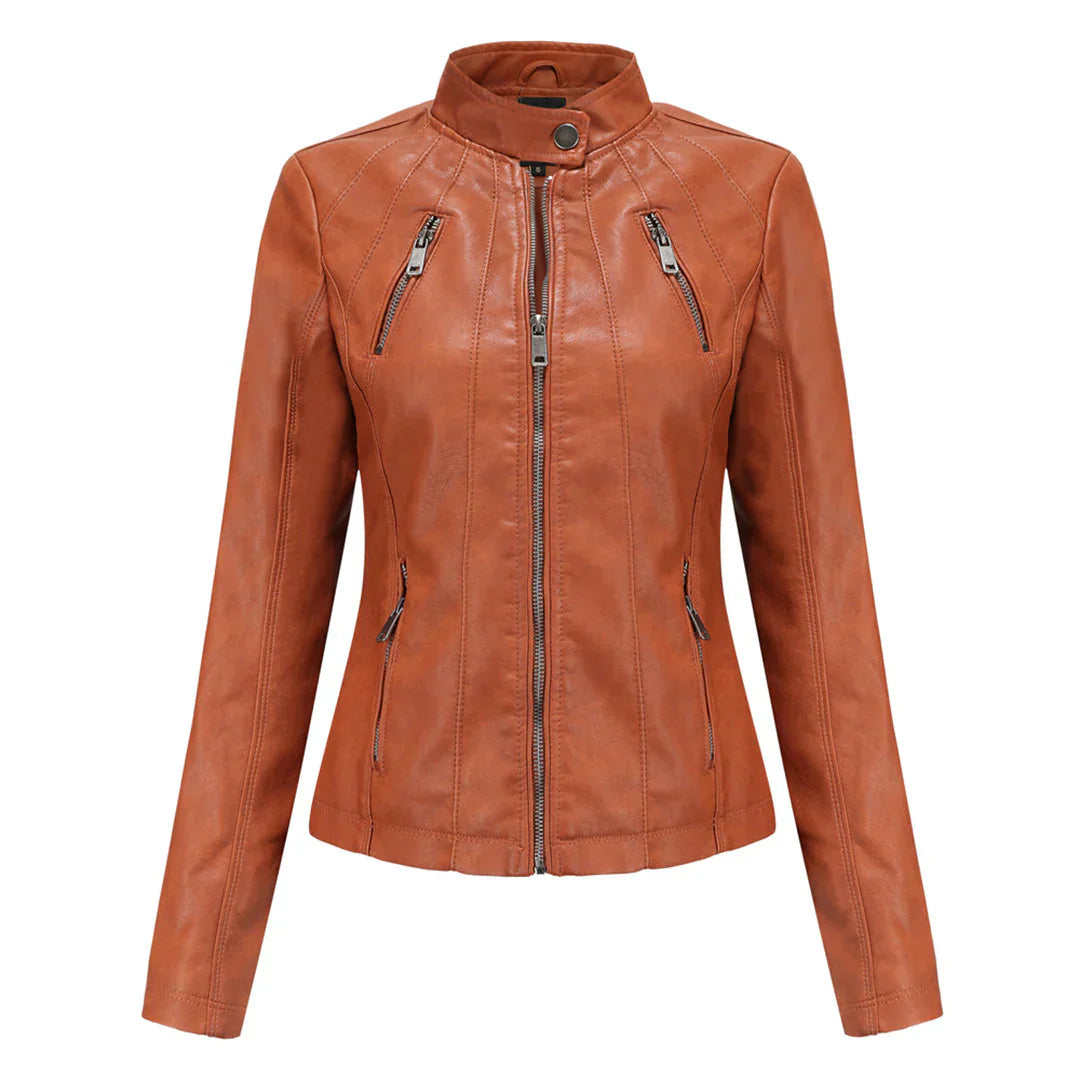 Elegante Lederjacke Damen Stylish