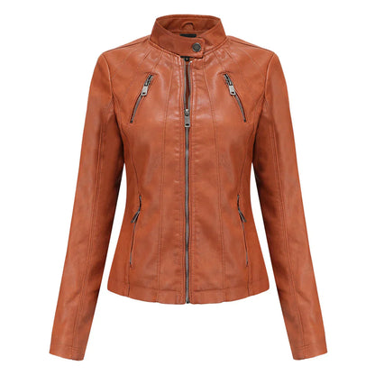 Elegante Lederjacke Damen Stylish