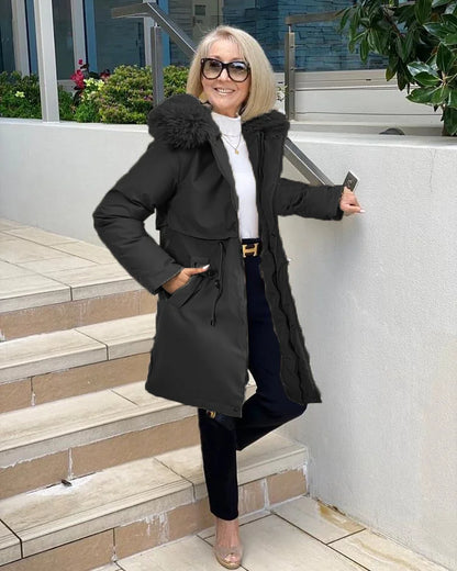 Oversized Winterjacke Großzügig Verarbeitet - IdealeKleiden