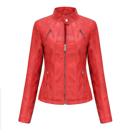 Elegante Lederjacke Damen Stylish