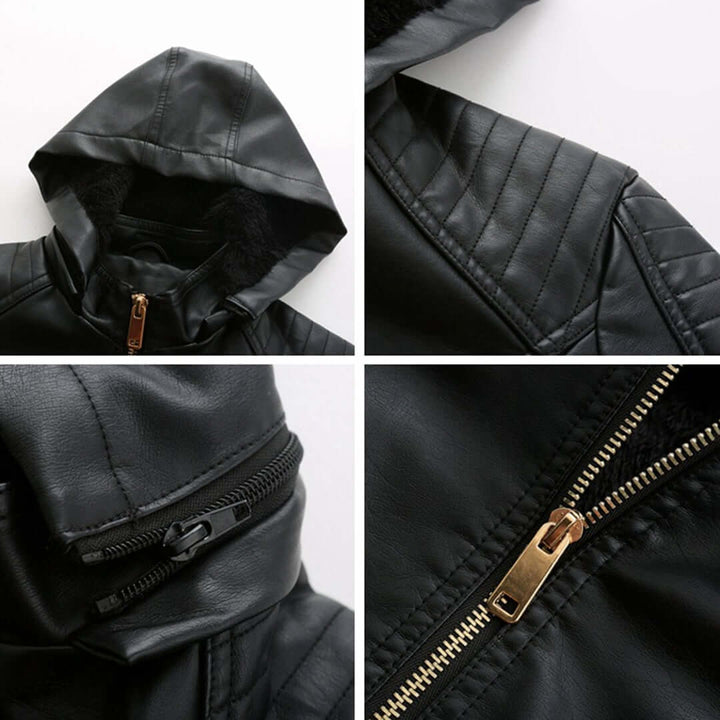 Praktische Damenjacke mit Abnehmbarem Kapuzen - IdealeKleiden