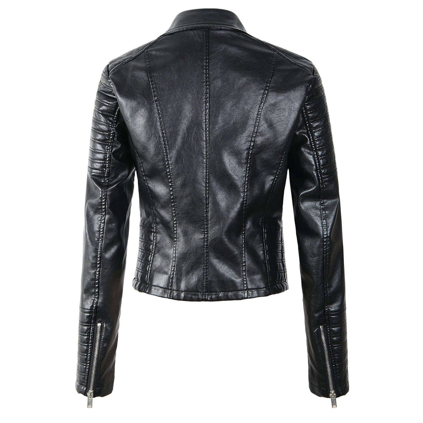 Stylische Lederjacke Damen Klassiker - IdealeKleiden