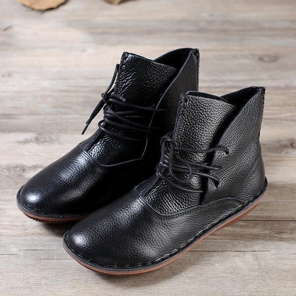 Damenstiefel Leder Elegantes Design